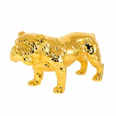 Позолоченная статуэтка «Бульдог» из керамики