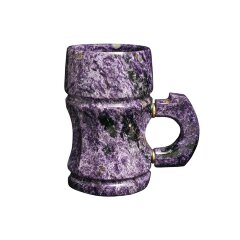 Пивная кружка из натурального камня чароит