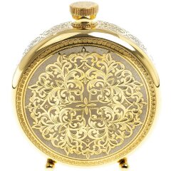 Металлическая фляжка «Олень» с тремя стопками перевертышами