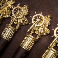 Подарочные шампуры «Капитан Морган» с художественным литьём