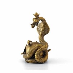 Бронзовая статуэтка «Змея с короной» в подарок коллекционеру