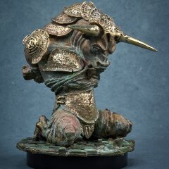 Бронзовая статуэтка «Бык в цепях» в подарок коллекционеру