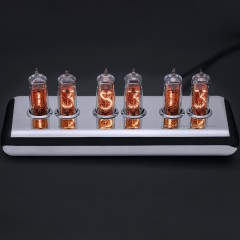 Премиальные часы из ламп «SILVER» в коллекции Deep Space красного свечения