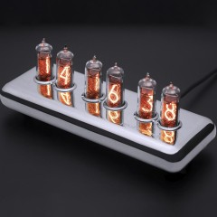 Премиальные часы из ламп «SILVER» в коллекции Deep Space красного свечения