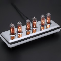 Премиальные часы из ламп «SILVER» в коллекции Deep Space красного свечения