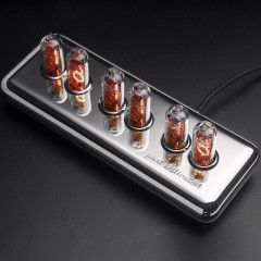 Премиальные часы из ламп «SILVER» в коллекции Deep Space красного свечения