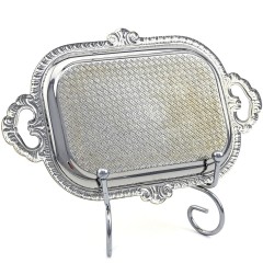 Кофейный набор «Рубин» — керамическая кружка с позолоченным подносом к праздничному столу