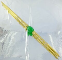 Настольная визитница с ручкой «Бабочка»