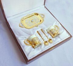 Кофейная пара с агатом