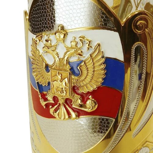 Позолоченный подстаканник «Герб России»