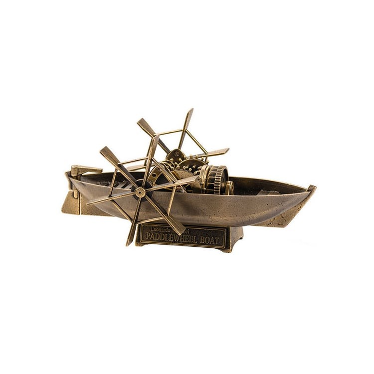 Бронзовая модель лодки «Леонардо да Винчи»