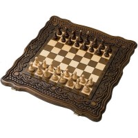 Малые резные шахматы «Бриз» с нардами