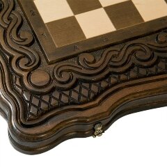 Малые резные шахматы «Бриз» с нардами