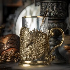 Подарочный набор подстаканников «Дракон» — как символ 2024 года