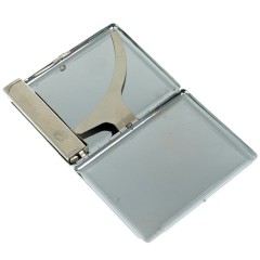 Портсигар металлический на 10 сигарет «Нефрит» с зажигалкой в подарок папе