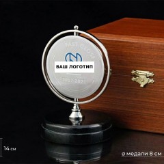 Бизнес сувениры «Наградная медаль» с логотипом компании