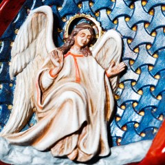 Большое резное яйцо «Христос воскрес» — пасхальные украшения к светлому празднику