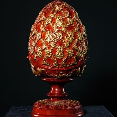 Большое резное яйцо «Христос воскрес» — пасхальные украшения к светлому празднику