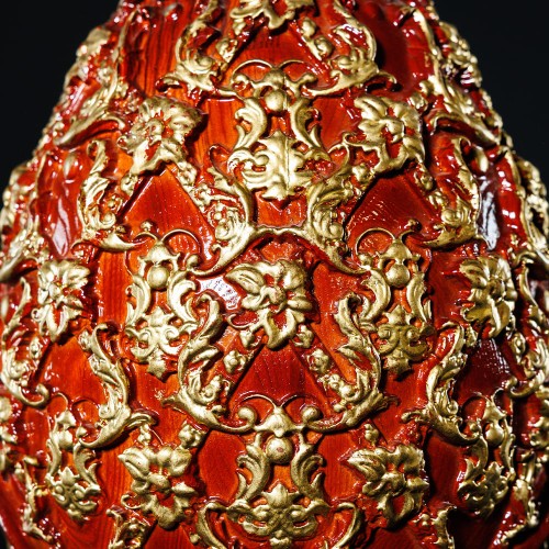 Большое резное яйцо «Христос воскрес» — пасхальные украшения к светлому празднику