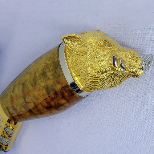 Подарочный нож «Боров» с дамасским клинком