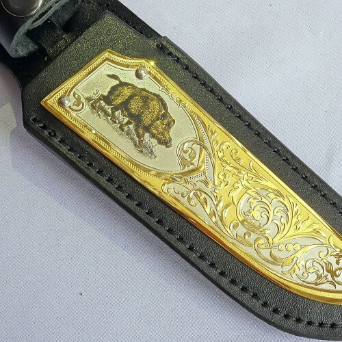 Подарочный нож «Боров» с дамасским клинком