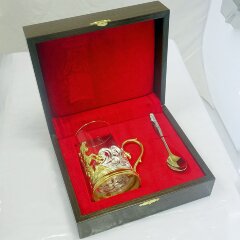 Позолоченный подстаканник «Георгий Победоносец»