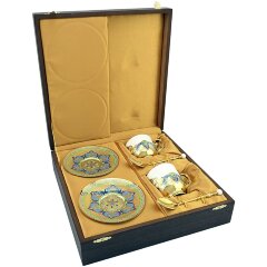 Подарочный кофейный набор «Кофейная пара Узоры» в подарок женщине