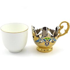 Подарочный кофейный набор «Кофейная пара Узоры» в подарок женщине