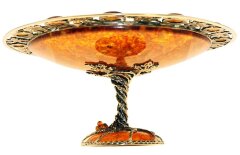 Янтарное блюдо для фруктов «Виноградное» 