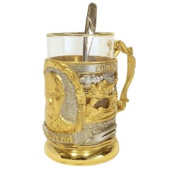 Позолоченный подстаканник «Путин В.В»