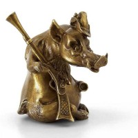 Сувенирная статуэтка «Кабан охотник»