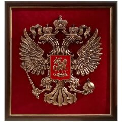 Настенное панно «Герб России» из меди