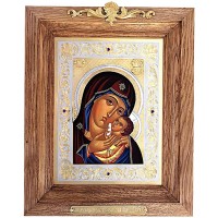 Украшенная икона «Казанская Божья Матерь»