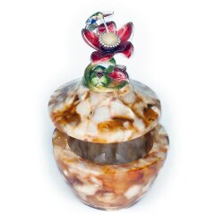 Шкатулка из янтаря «Колибри» 