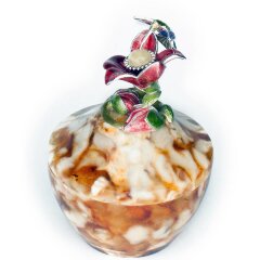 Шкатулка из янтаря «Колибри» 