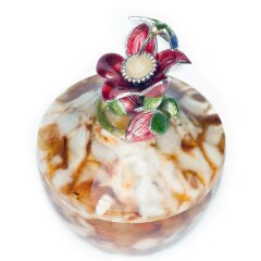 Шкатулка из янтаря «Колибри» 