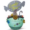 Праздничная чаша «CANDY BAR» из мятного художественного стекла