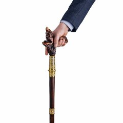 Подарочная трость ручной работы «Волк» с клинком