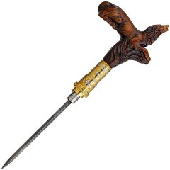 Подарочная трость ручной работы «Волк» с клинком