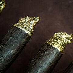 Подарочные шампуры «Добыча охотника» с художественным литьём