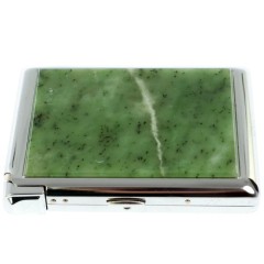 Портсигар карманный на 20 сигарет «Нефрит» с зажигалкой в подарок мужу