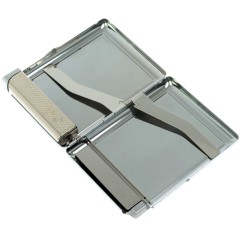 Портсигар карманный на 20 сигарет «Нефрит» с зажигалкой в подарок мужу