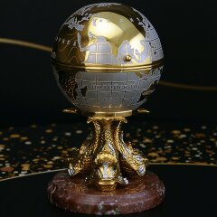 Сувенирный глобус компас «Три кита» в подарок руководителю