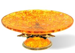 Блюдо из янтаря «Креветки»