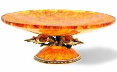 Блюдо из янтаря «Креветки»