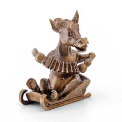 Бронзовая фигурка «Лошадь с гармонью» в подарок коллекционеру