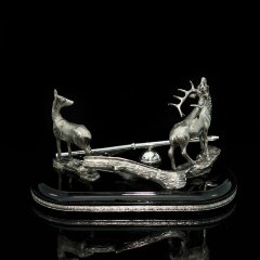 Настольная визитница «Олени»