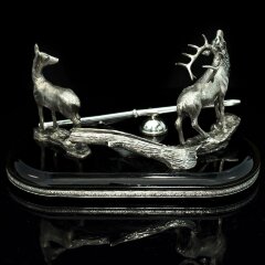 Настольная визитница «Олени»