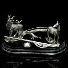 Настольная визитница «Олени»