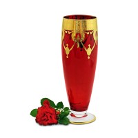 Хрустальная ваза для цветов «DINASTIA ROSSO»